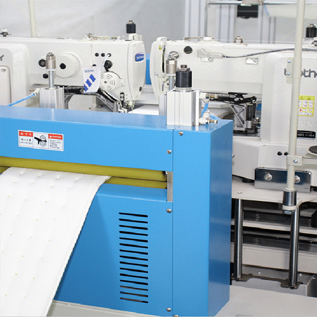 Máquina de coser lateral computarizada para bordes de colchones con cabezales dobles DD-3A