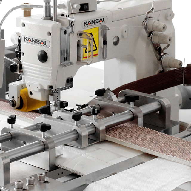 Máquina de coser con borde de cinta sintética para colchones TE-1A